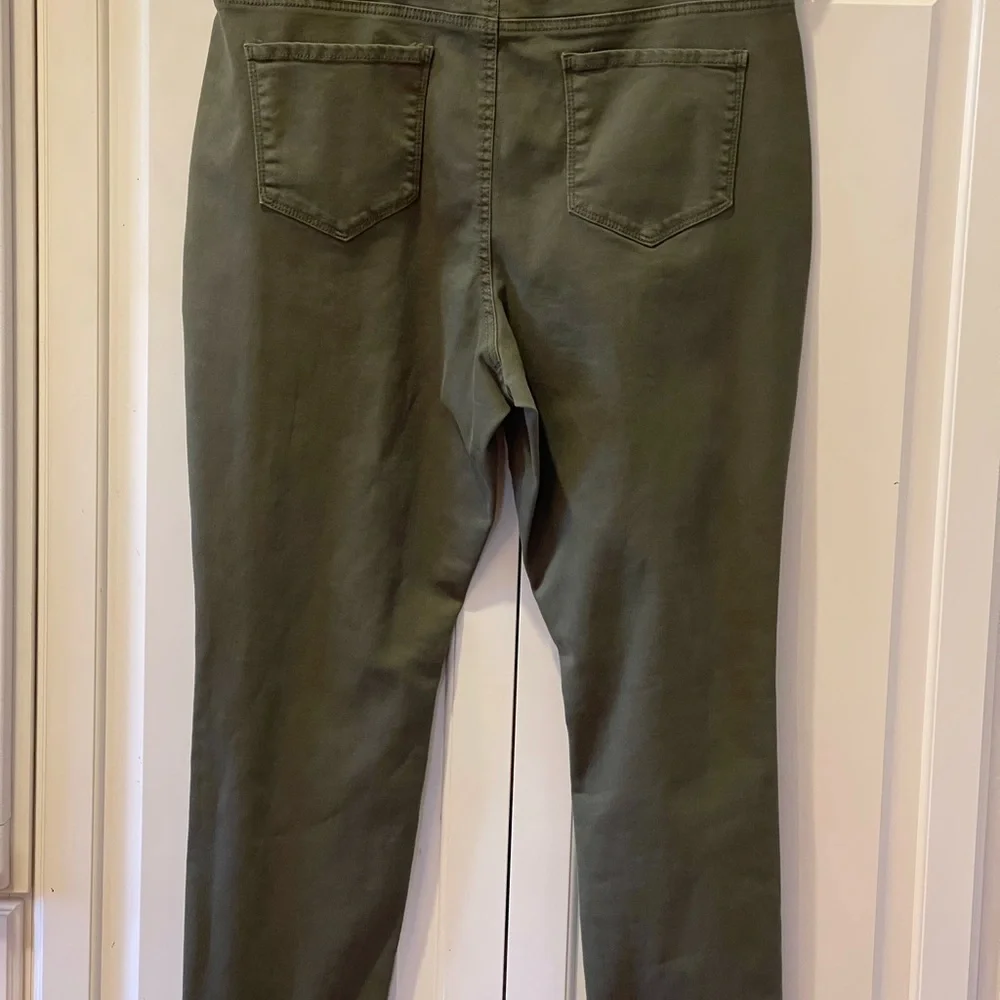 Time and Tru NWOT Size 18 High Rise Skinny Belted Pants - Picture 2 of 3